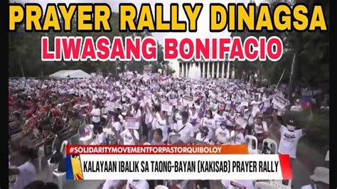 Live Rally Dagsa Ng Mga Tao Liwasang Bonifacio Youtube