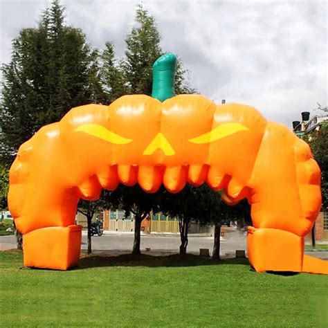 Outdoor Inflatable Halloween Pumpkin Arch Inflatable Entrance Arch