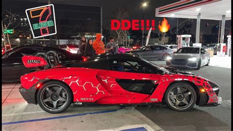 CARMEET FLOODS 7 11 With Cars FT DDE Mclaren SENNA YouTube