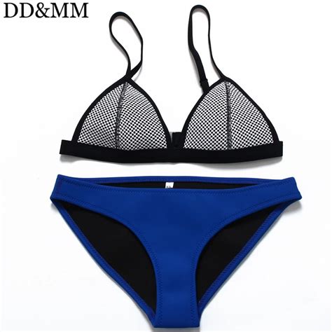 DD MM 2018 Bikini Set Women Mesh Swimwear Waterproof Swimsuit Bikinis