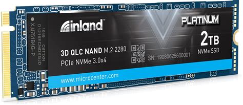 Amazon INLAND Platinum 2TB SSD NVMe PCIe Gen 3 0x4 M 2 2280 3D