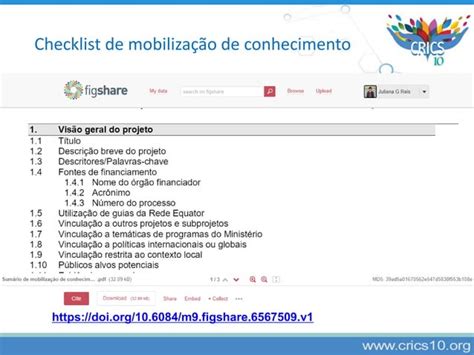 Check list de mobilização de conhecimento PPT