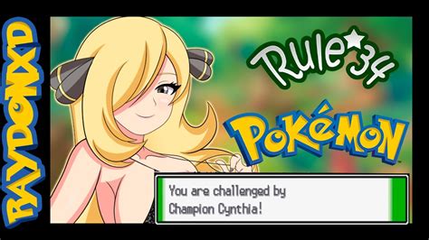 Pokémon Vs Rule 34 Cynthia Edition Youtube