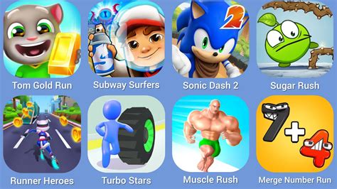 Tom Gold Run Subway Surfers Sonic Dash Sugar Rush Runner Heroes