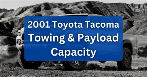 Toyota Towing Capacities And Engine Maintenance Guides