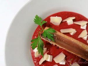 Anchoa Con Salmorejo De Remolacha Y Queso Manchego De Pepe Rodr Guez