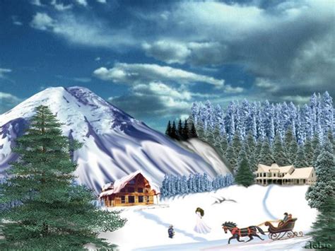 Winter landscape. - online puzzle