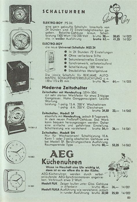 Auszüge aus dem Hauptkatalog 1959 60 der Firma Stier Berlin