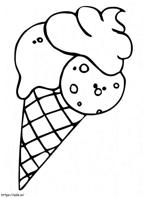 Printable Ice Cream Coloring Page
