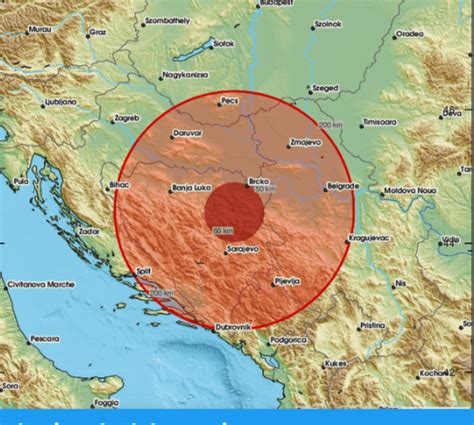 Info Bijeljina Zemljotres Pogodio BiH Treslo Se U Tuzli Osjetio Se