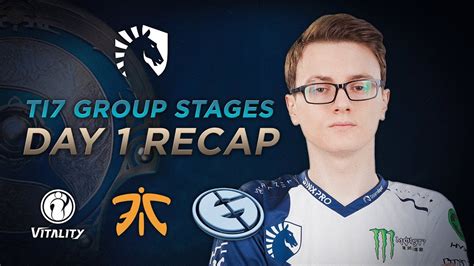 Liquid Dota 2 TI7 Group Stages Day 1 Recap IG Vitality Fnatic