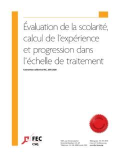 Valuation De La Scolarit Calcul De Lexp Rience Et