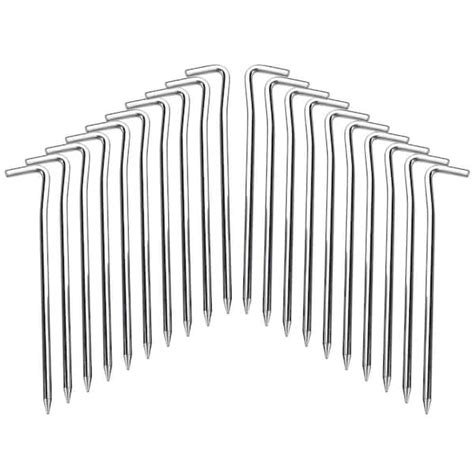 Agfabric In Gauge Galvanized Landscape Staples Stake Silver