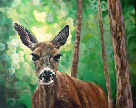 Melissa Adams Art Doe Eyes Painting Of A Deer By Melissa Adams