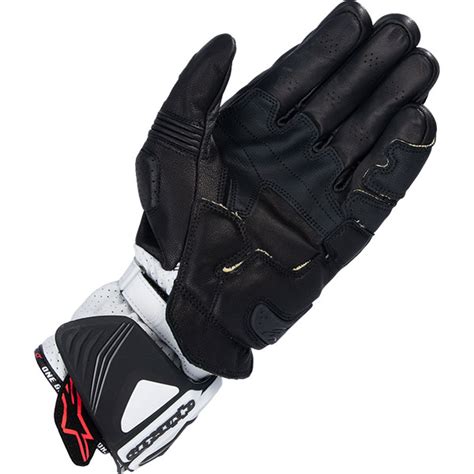 Alpinestars Gp Pro R Leather Gloves Black White Free Uk Delivery