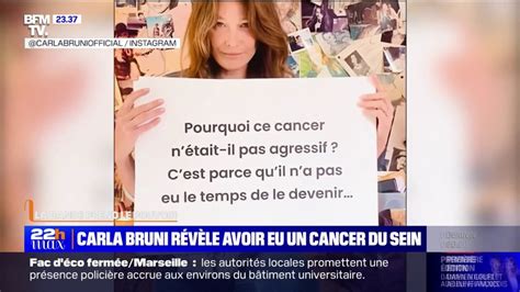 LA BANDE PREND LE POUVOIR Carla Bruni révèle avoir été diagnostiquée