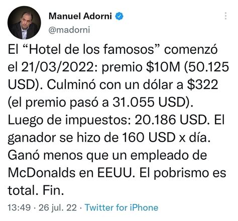 Finanzas Argy On Twitter El Hotel De Los Famosos Y Una