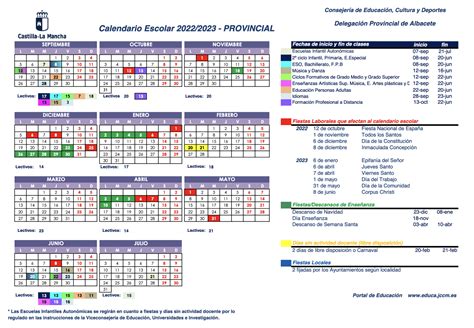 Calendario Escolar Clm Image To U