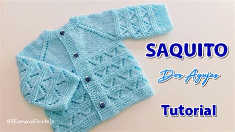 Saquito Dos Agujas Para BEBES Paso A Paso Crochet