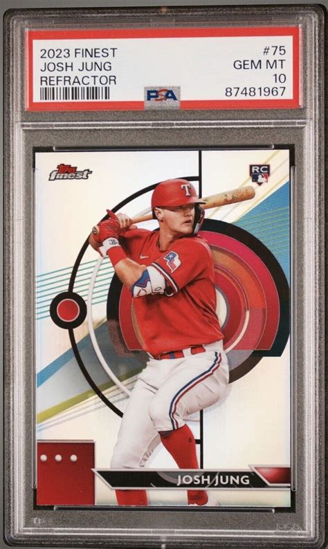 Josh Jung 2023 Topps Finest 75 Refractor Price Guide Sports Card