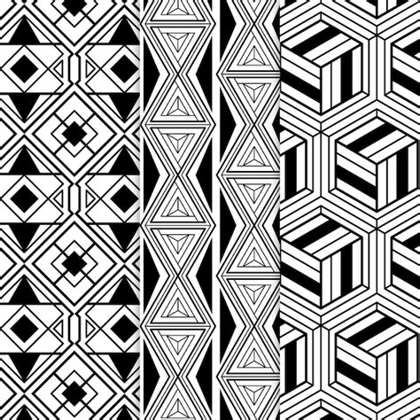 Free Vector Minimal Geometric Pattern Collection