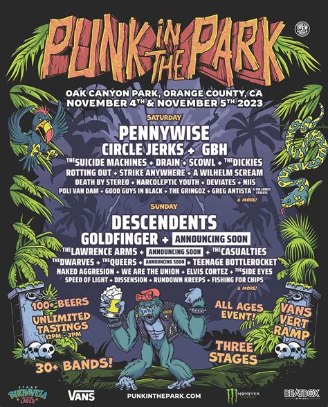 Punk In The Park Lineup Grooveist