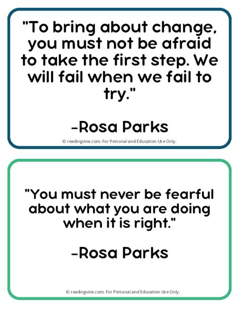 Rosa Parks Quotes | Free Printable PDF Posters