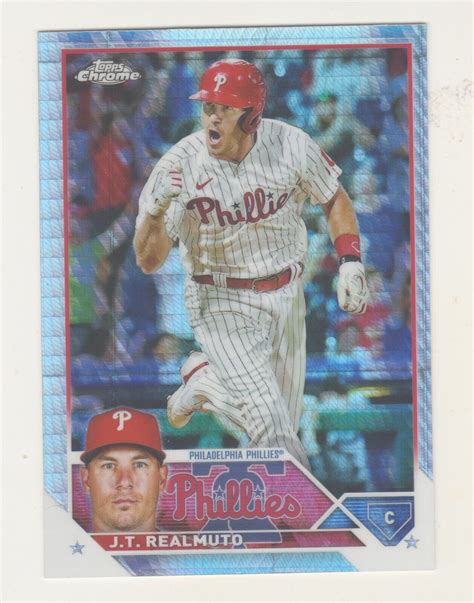 2023 Topps Chrome PRISM REFRACTOR 30 JT REALMUTO Philadelphia Phillies