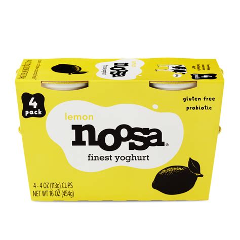 Noosa Finest Yoghurt Lemon 4 Pack Hero