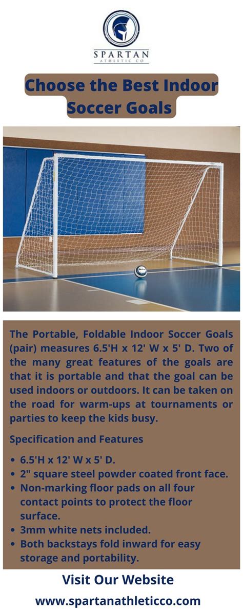 Portable Foldable Indoor Soccer Goals Pair Soccer Goal Indoor