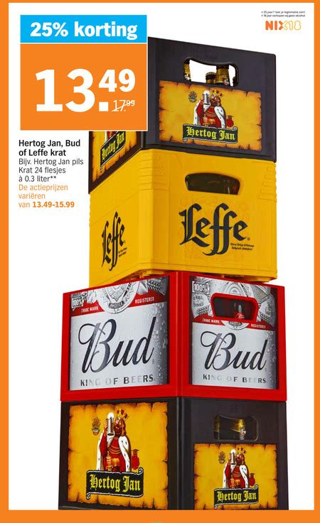 Bud Krat Bier Folder Aanbieding Bij Albert Heijn Details