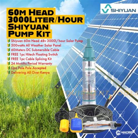 60m Head 3000 Literhour Shiyuan Pump Kit Macire