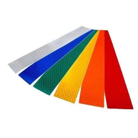 Red White Yellow Pvc Retro Reflective Tape For Vehicles Packaging