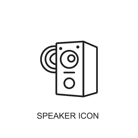 Icono Del Vector Del Altavoz Vector Premium