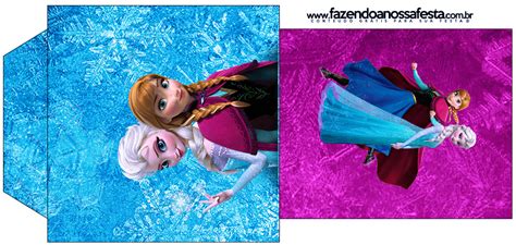 Frozen Roxo E Azul Fazendo A Nossa Festa