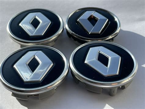 4x Original Renault Rad Naben Kappen Felgen Deckel Abdeckung Radzier