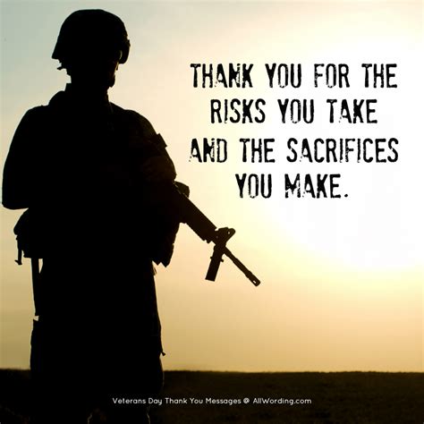 An Inspiring List of Veterans Day Thank You Messages » AllWording.com