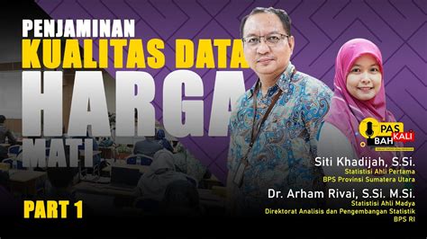 Eps Pas Kali Bah Penjaminan Kualitas Data Harga Mati Part