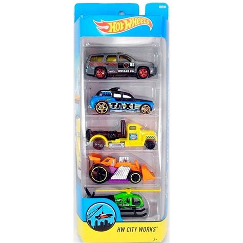 Carrinho Hot Wheels Set Carros Hw City Works Dvf Mattel