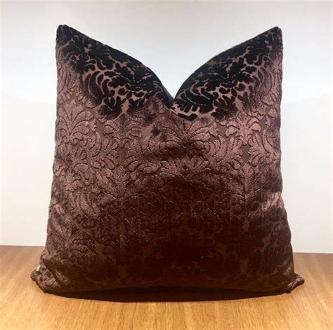 Brown Velvet Pillow Brown Pillows Velvet Pillow Cover Decorative