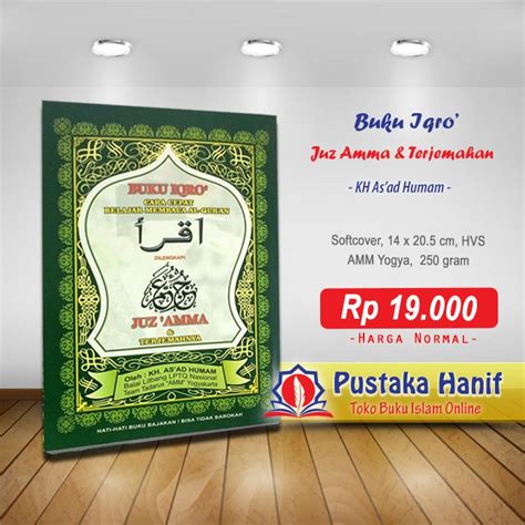 Jual Buku Iqro Dilengkapi Juz Amma Dan Terjemahan A5 KH Asad Humam AMM