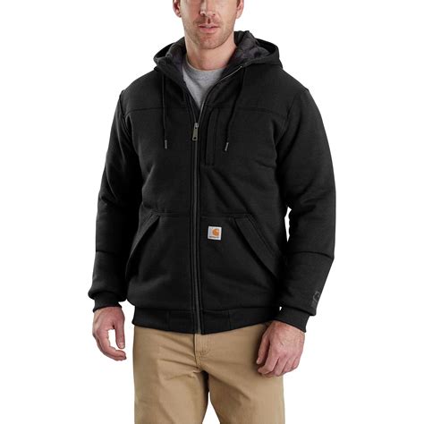 Carhartt Rain Defender Rockland Quilted Lined Full Zip Hoodie Mens