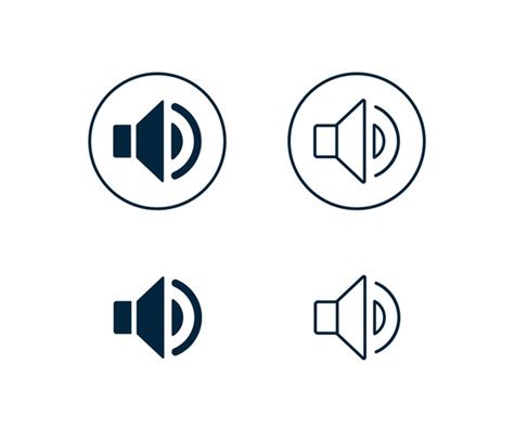 Premium Vector Speaker Icons Set Volume Icon Set Loudspeaker Icon