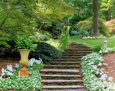 Stone Steps And Flower Gardens Photograph By Charlene Cox Pixels