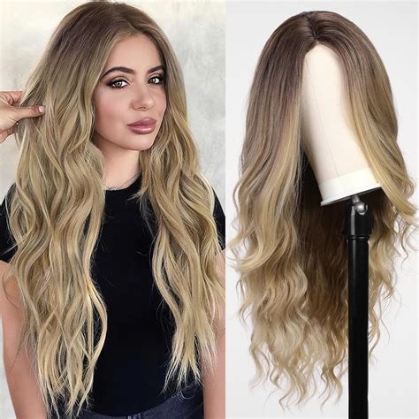 Amazon Starluck Long Ombre Blonde Wavy Wig For Women Inch