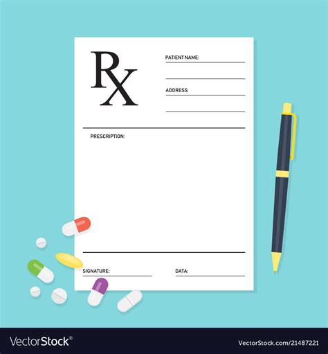 Printable Medical Rx Form Printable Forms Free Online