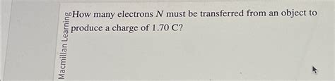 Solved ?00 ﻿How many electrons N ﻿must be transferred from | Chegg.com 