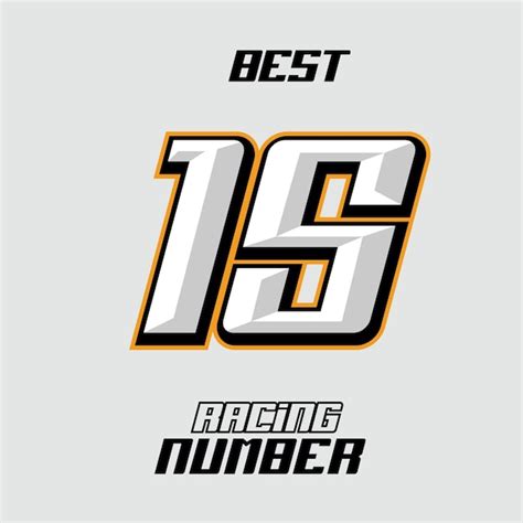 Premium Vector Vector Racing Number Template 15