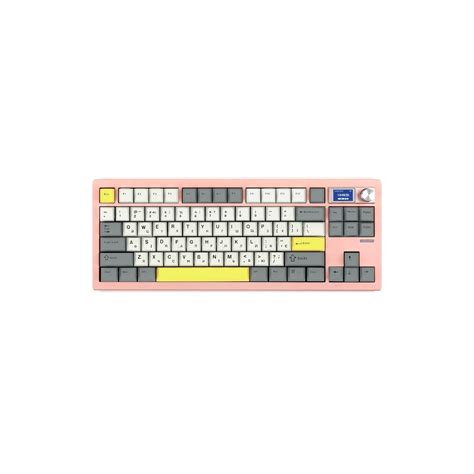 Купить Epomaker Shadow S TKL Mulan Switch Hot Swap LCD Screen RGB Wireless Bluetooth USB UA Pink