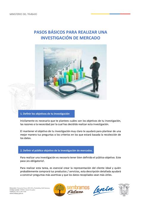 Pasos BAì Sicos PARA Realizar UNA InvestigacioìN DE Mercado PASOS